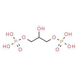 ChemSpider 2D Image | 2-Hydroxy-1,3-propanediyl bis[dihydrogen (phosphate)] | C3H10O9P2
