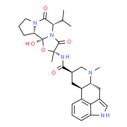 ChemSpider 2D Image | (5'alpha,10alpha)-12'-Hydroxy-5'-isopropyl-2'-methyl-3',6',18-trioxo-9,10-dihydroergotaman | C29H37N5O5