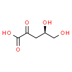ChemSpider 2D Image | 2-dehydro-3-deoxy-L-arabinonic acid | C5H8O5