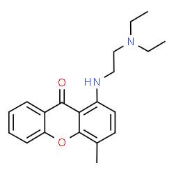 ChemSpider 2D Image | 1-{[2-(Diethylamino)ethyl]amino}-4-methyl-9H-xanthen-9-one | C20H24N2O2