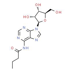 ChemSpider 2D Image | N-Butyryladenosine | C14H19N5O5