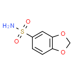 ChemSpider 2D Image | 1,3-Benzodioxole-5-sulfonamide | C7H7NO4S