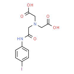 ChemSpider 2D Image | 2,2'-({2-[(4-Iodophenyl)amino]-2-oxoethyl}imino)diacetic acid | C12H13IN2O5