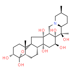 ChemSpider 2D Image | cevine | C27H43NO8