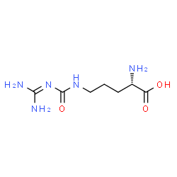 ChemSpider 2D Image | N~5~-[(Diaminomethylene)carbamoyl]-L-ornithine | C7H15N5O3