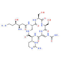 ChemSpider 2D Image | Enviomycin | C25H43N13O10