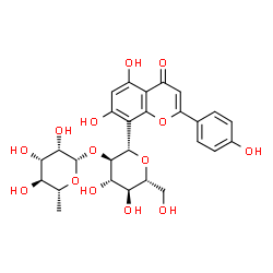 ChemSpider 2D Image | Apigenin-8-C-glucoside | C27H30O14