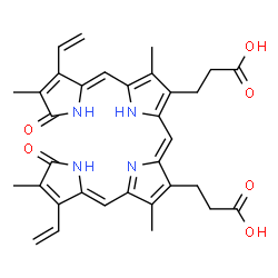 ChemSpider 2D Image | Biliverdin xiiia | C33H34N4O6