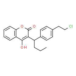 ChemSpider 2D Image | clocoumarol | C21H21ClO3