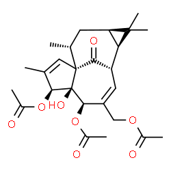 ChemSpider 2D Image | ingenol-3,5,20-triacetate | C26H34O8