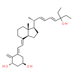 ChemSpider 2D Image | 1(S),3(R)-dihydroxy-20(R)-(5'-ethyl-5'-hydroxyhepta-1'(E),3'(E)-dien-1'-yl)-9,10-secopregna-5(Z),7(E),10(19)-triene | C30H46O3