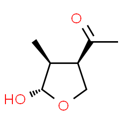 ChemSpider 2D Image | 1-[(3R,4S,5S)-5-Hydroxy-4-methyltetrahydro-3-furanyl]ethanone | C7H12O3