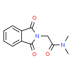 ChemSpider 2D Image | 2-(1,3-Dioxo-1,3-dihydro-2H-isoindol-2-yl)-N,N-dimethylacetamide | C12H12N2O3