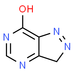 ChemSpider 2D Image | 3H-pyrazolo[4,3-d]pyrimidin-7-ol | C5H4N4O