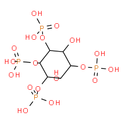 ChemSpider 2D Image | (1R,2R,3S,4S,5S,6S)-4,6-Dihydroxy-1,2,3,5-cyclohexanetetrayl tetrakis[dihydrogen (phosphate)] | C6H16O18P4