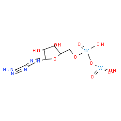 ChemSpider 2D Image | [[5-(6-aminopurin-9-yl)-3,4-dihydroxy-tetrahydrofuran-2-yl]methoxy-hydroxy-oxo-tungstenio]oxy-dihydroxy-oxo-tungsten | C10H15N5O10W2