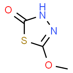 ChemSpider 2D Image | 5-Methoxy-1,3,4-thiadiazol-2(3H)-one | C3H4N2O2S
