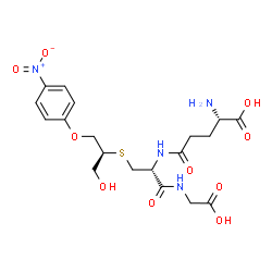 ChemSpider 2D Image | L-gamma-Glutamyl-S-[(2S)-1-hydroxy-3-(4-nitrophenoxy)-2-propanyl]-L-cysteinylglycine | C19H26N4O10S