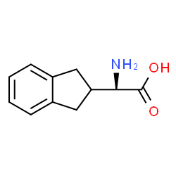 ChemSpider 2D Image | (2R)-Amino(2,3-dihydro-1H-inden-2-yl)acetic acid | C11H13NO2