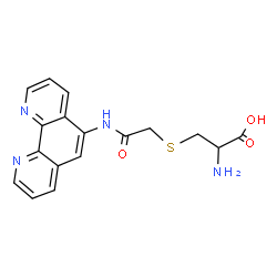 ChemSpider 2D Image | Cysteine-Methylene-Carbamoyl-1,10-Phenanthroline | C17H16N4O3S