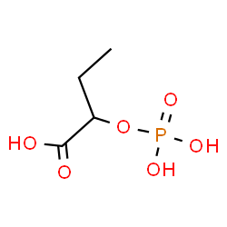 ChemSpider 2D Image | (2R)-2-(Phosphonooxy)butanoic acid | C4H9O6P