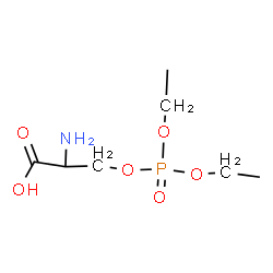 ChemSpider 2D Image | O-(Diethoxyphosphoryl)-L-serine | C7H16NO6P