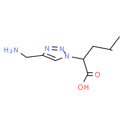 ChemSpider 2D Image | (S)-2-[4-(Aminomethyl)-1h-1,2,3-Triazol-1-Yl]-4-Methylpentanoic Acid | C9H16N4O2