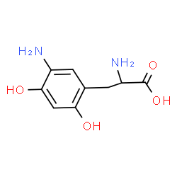 ChemSpider 2D Image | 3-Amino-6-Hydroxy-Tyrosine | C9H12N2O4