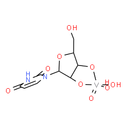 ChemSpider 2D Image | Dihydroxy(oxo)[uridinato(2-)-kappa~2~O~2'~,O~3'~]vanadium | C9H12N2O9V