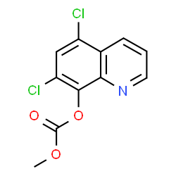 ChemSpider 2D Image | 5,7-Dichloro-8-quinolinyl methyl carbonate | C11H7Cl2NO3