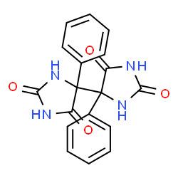 ChemSpider 2D Image | 4,4'-Diphenyl-4,4'-biimidazolidine-2,2',5,5'-tetrone | C18H14N4O4