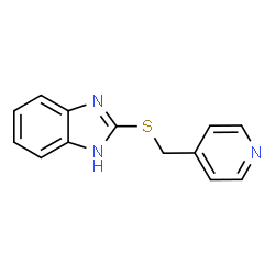 ChemSpider 2D Image | 2-[(4-Pyridinylmethyl)sulfanyl]-1H-benzimidazole | C13H11N3S