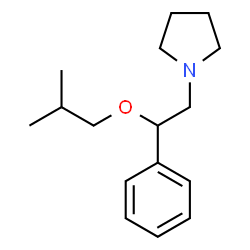 ChemSpider 2D Image | 1-(2-Isobutoxy-2-phenylethyl)pyrrolidine | C16H25NO