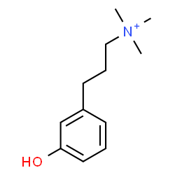 ChemSpider 2D Image | 3-(3-Hydroxyphenyl)-N,N,N-trimethyl-1-propanaminium | C12H20NO