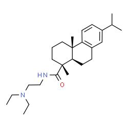ChemSpider 2D Image | N-[2-(Diethylamino)ethyl]abieta-8,11,13-trien-18-amide | C26H42N2O