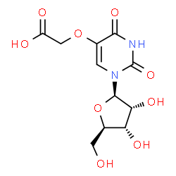 ChemSpider 2D Image | Uridine-5-oxyacetic acid | C11H14N2O9