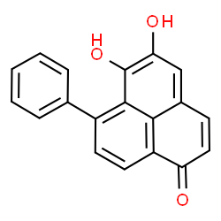 ChemSpider 2D Image | 5,6-Dihydroxy-7-phenyl-1H-phenalen-1-one | C19H12O3