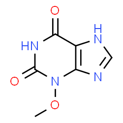 ChemSpider 2D Image | 3-Methoxy-3,7-dihydro-1H-purine-2,6-dione | C6H6N4O3