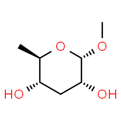 ChemSpider 2D Image | Methyl 3,6-dideoxy-alpha-D-ribo-hexopyranoside | C7H14O4