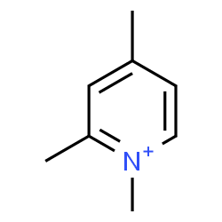 ChemSpider 2D Image | 1,2,4-Trimethylpyridinium | C8H12N