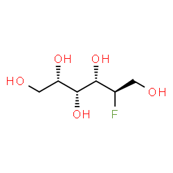 ChemSpider 2D Image | 5-Deoxy-5-fluoro-D-glucitol | C6H13FO5