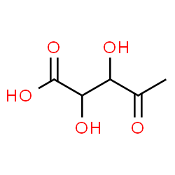 ChemSpider 2D Image | 5-Deoxypent-4-ulosonic acid | C5H8O5