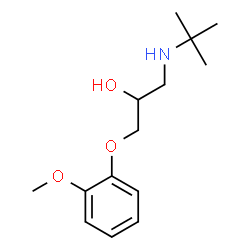 ChemSpider 2D Image | 1-t-butylamino-3-(o-methoxyphenoxy)-2-propanol | C14H23NO3