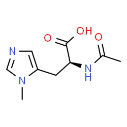 ChemSpider 2D Image | N-Acetyl-3-methyl-L-histidine | C9H13N3O3