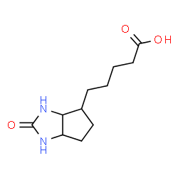 ChemSpider 2D Image | 5-(2-Oxooctahydrocyclopenta[d]imidazol-4-yl)pentanoic acid | C11H18N2O3