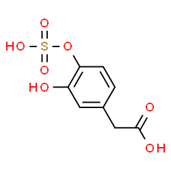 ChemSpider 2D Image | 3-Hydroxy-4-(sulfooxy)benzeneacetic acid | C8H8O7S