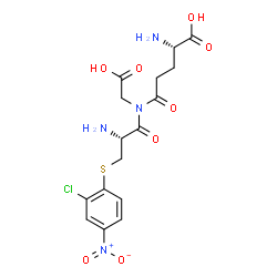 ChemSpider 2D Image | S-(2-Chloro-4-nitrophenyl)-L-cysteinyl-N-L-gamma-glutamylglycine | C16H19ClN4O8S