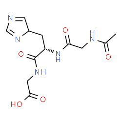 ChemSpider 2D Image | Glycine,N-acetylglycyl-L-histidyl- | C12H17N5O5