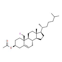 ChemSpider 2D Image | 19-Iodocholesterol 3-acetate | C29H47IO2