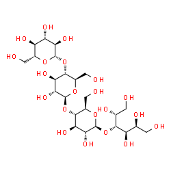 ChemSpider 2D Image | beta-D-Glucopyranosyl-(1->4)-beta-D-glucopyranosyl-(1->4)-beta-D-glucopyranosyl-(1->4)-D-glucitol | C24H44O21